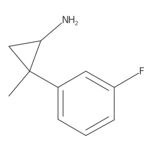 2-(3-Fluorophenyl)-2-methylcyclopropan-1-amine Structure