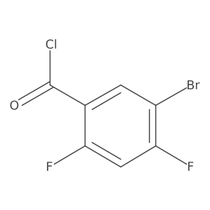 5-Bromo-2,4-difluorobenzoyl chloride结构式
