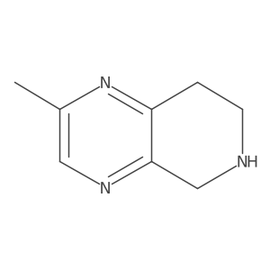 2-Methyl-5,6,7,8-tetrahydropyrido[3,4-B]pyrazine结构式