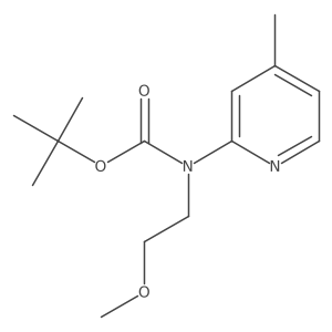 Tert-butyl N-(2-methoxyethyl)-N-(4-methylpyridin-2-YL)carbamate结构式