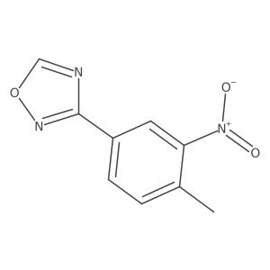 3-(4-Methyl-3-nitrophenyl)-1,2,4-oxadiazole结构式