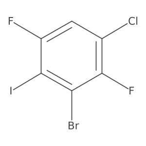 2-Bromo-4-chloro-3,6-difluoroiodobenzene Structure