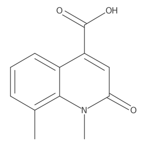 1,8-Dimethyl-2-oxo-1,2-dihydroquinoline-4-carboxylic acid Structure