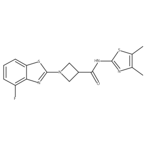 N-(4,5-dimethylthiazol-2-yl)-1-(4-fluorobenzo[d]thiazol-2-yl)azetidine-3-carboxamide Structure