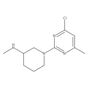 1-(4-chloro-6-methylpyrimidin-2-yl)-N-methylpiperidin-3-amine结构式