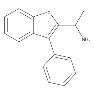1-(3-Phenylbenzo[b]thiophen-2-yl)ethanamine结构式