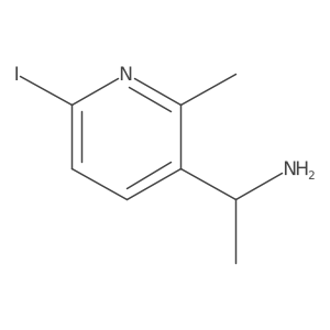 1-(6-iodo-2-methyl-3-pyridyl)ethanamine Structure