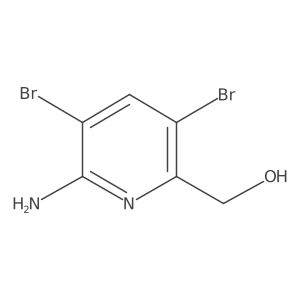 (6-Amino-3,5-dibromopyridin-2-yl)methanol结构式