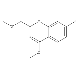 Methyl 4-iodo-2-(2-methoxyethoxy)benzoate结构式