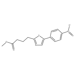 Methyl 4-(5-(4-nitrophenyl)thiazol-2-yl)butanoate Structure