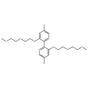 2,2a(2)-Bipyridine, 5,5a(2)-dibromo-3,3a(2)-bis[2-(2-methoxyethoxy)ethoxy]-结构式