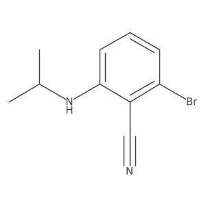 2-Bromo-6-(isopropylamino)benzonitrile Structure