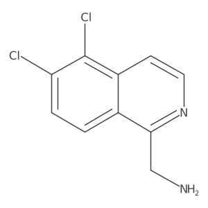 (5,6-Dichloroisoquinolin-1-yl)methanamine Structure