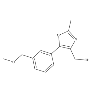 (5-(3-(Methoxymethyl)phenyl)-2-methyloxazol-4-yl)methanol Structure