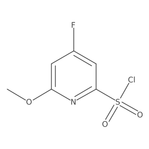 4-Fluoro-2-methoxypyridine-6-sulfonyl chloride结构式