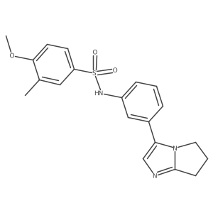 N-(3-(6,7-dihydro-5H-pyrrolo[1,2-a]imidazol-3-yl)phenyl)-4-methoxy-3-methylbenzenesulfonamide Structure