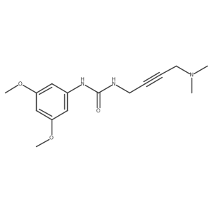 1-(3,5-Dimethoxyphenyl)-3-(4-(dimethylamino)but-2-yn-1-yl)urea结构式
