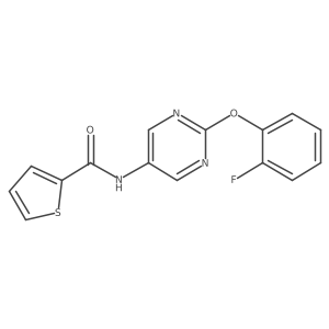 N-[2-(2-fluorophenoxy)pyrimidin-5-yl]thiophene-2-carboxamide Structure