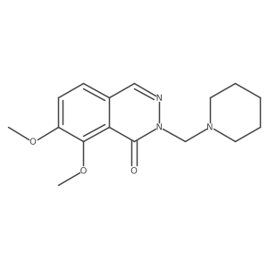 7,8-dimethoxy-2-(piperidin-1-ylmethyl)phthalazin-1(2H)-one结构式