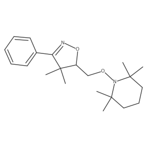 4,4-Dimethyl-3-phenyl-5-(((2,2,6,6-tetramethylpiperidin-1-yl)oxy)methyl)-4,5-dihydroisoxazole Structure