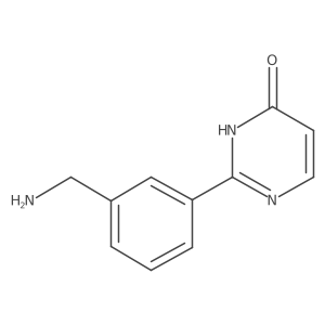 2-(3-(Aminomethyl)phenyl)pyrimidin-4(3H)-one结构式