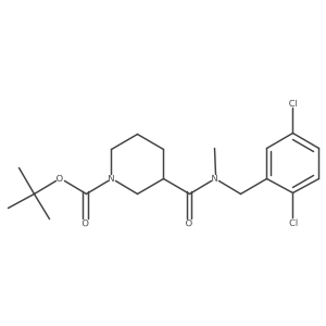 tert-Butyl 3-((2,5-dichlorobenzyl)(methyl)carbamoyl)piperidine-1-carboxylate Structure