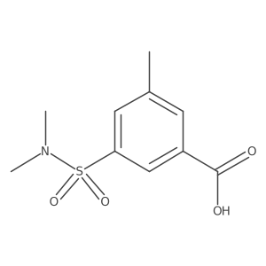 3-(Dimethylsulfamoyl)-5-methylbenzoic acid结构式