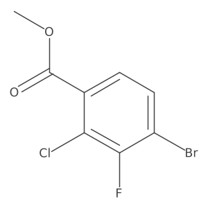 Methyl 4-bromo-2-chloro-3-fluorobenzoate Structure