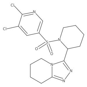 2,3-dichloro-5-[(2-{5H,6H,7H,8H-[1,2,4]triazolo[4,3-a]pyridin-3-yl}piperidin-1-yl)sulfonyl]pyridine Structure