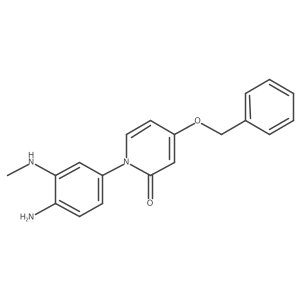 1-(4-Amino-3-(methylamino)phenyl)-4-(benzyloxy)pyridin-2(1H)-one Structure