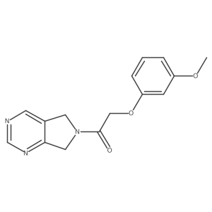 2-(3-methoxyphenoxy)-1-(5H-pyrrolo[3,4-d]pyrimidin-6(7H)-yl)ethanone Structure