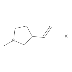 1-Methyl-pyrrolidine-3-carbaldehyde hydrochloride Structure