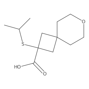 2-(Isopropylthio)-7-oxaspiro[3.5]nonane-2-carboxylic acid Structure