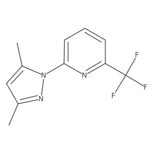 2-(3,5-dimethyl-1H-pyrazol-1-yl)-6-(trifluoromethyl)pyridine结构式