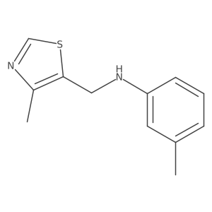 3-methyl-N-[(4-methyl-1,3-thiazol-5-yl)methyl]aniline结构式