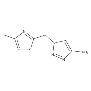 1-[(4-methyl-1,3-thiazol-2-yl)methyl]-1H-1,2,3-triazol-4-amine结构式