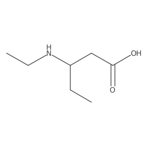 3-(Ethylamino)-pentanoic acid Structure