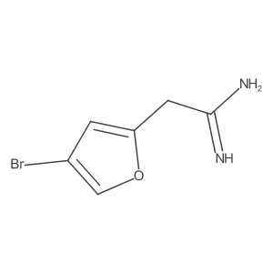 2-(4-Bromofuran-2-yl)ethanimidamide Structure