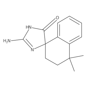 Spiro[4H-imidazole-4,1a(2)(2a(2)H)-naphthalen]-5(1H)-one, 2-amino-3a(2),4a(2)-dihydro-4a(2),4a(2)-dimethyl- Structure