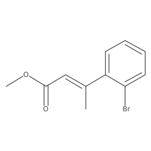 methyl (2Z)-3-(2-bromophenyl)but-2-enoate结构式