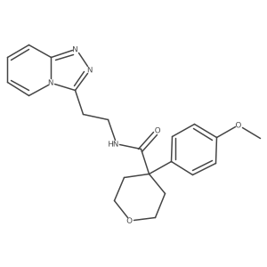 4-(4-methoxyphenyl)-N-[2-([1,2,4]triazolo[4,3-a]pyridin-3-yl)ethyl]tetrahydro-2H-pyran-4-carboxamide Structure