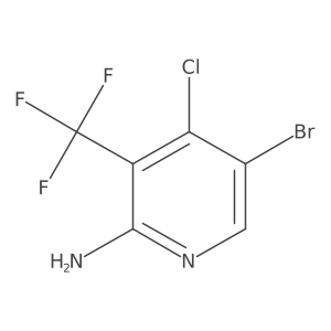 5-Bromo-4-chloro-3-(trifluoromethyl)pyridin-2-amine Structure