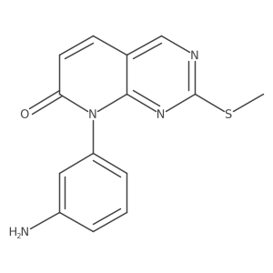 8-(3-Aminophenyl)-2-(methylthio)pyrido[2,3-d]pyrimidin-7(8H)-one Structure