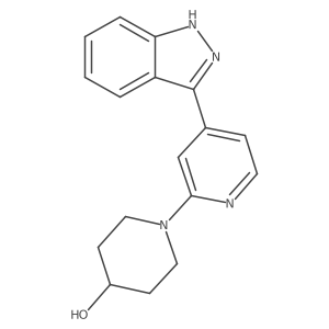 1-[4-(1H-indazol-3-yl)-2-pyridinyl]-4-piperidinol Structure