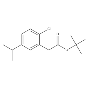 Tert-butyl 2-(2-chloro-5-isopropyl-phenyl)acetate Structure