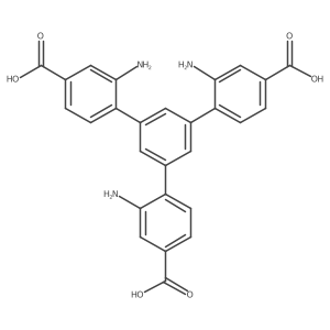 2,2''-Diamino-5'-(2-amino-4-carboxyphenyl)-[1,1':3',1''-terphenyl]-4,4''-dicarboxylic acid Structure