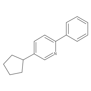 5-Cyclopentyl-2-phenylpyridine结构式