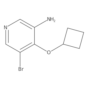 5-Bromo-4-cyclobutoxypyridin-3-amine Structure