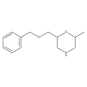 (2R,6R)-2-[(Benzyloxy)methyl]-6-methylmorpholine结构式