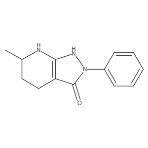 6-Methyl-2-phenyl-4,5,6,7-tetrahydro-2H-pyrazolo[3,4-b]pyridin-3-ol结构式
